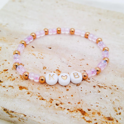BEADED WORD BRACELET - Avy + Tay