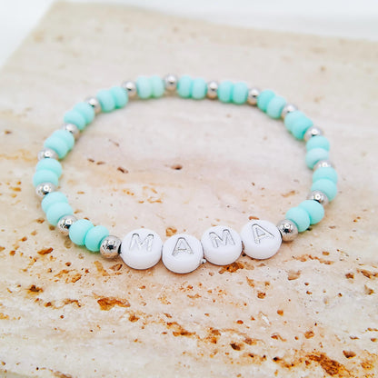 BEADED WORD BRACELET - Avy + Tay