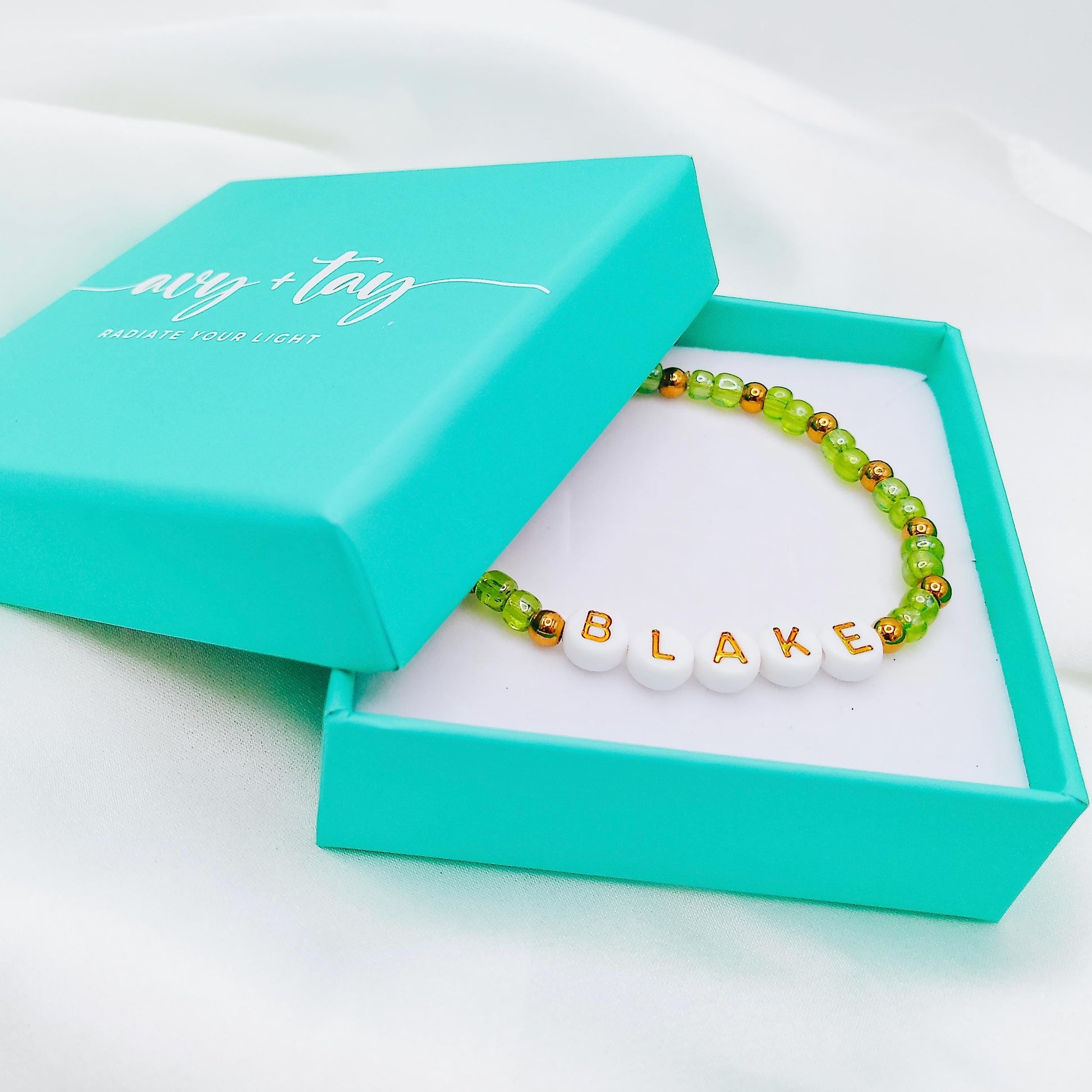 BEADED WORD BRACELET - Avy + Tay