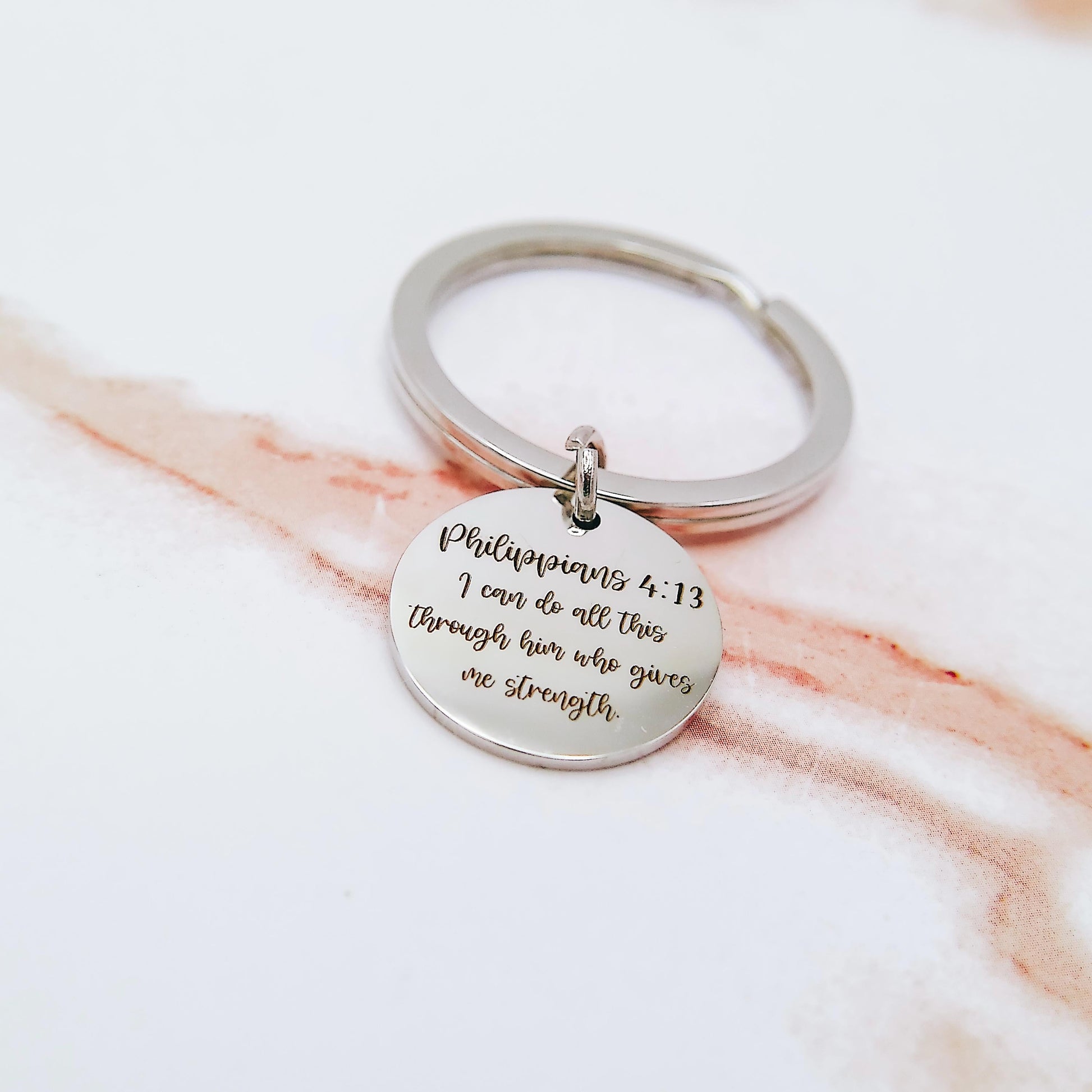 BIBLE VERSE KEYCHAIN - Avy + Tay