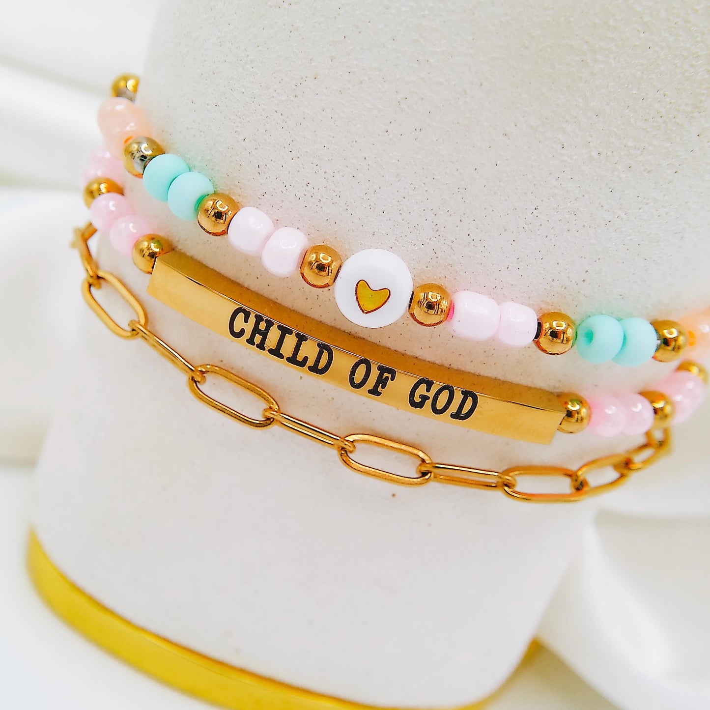 CHILD OF GOD BRACELET SET - Avy + Tay