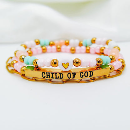 CHILD OF GOD BRACELET SET - Avy + Tay