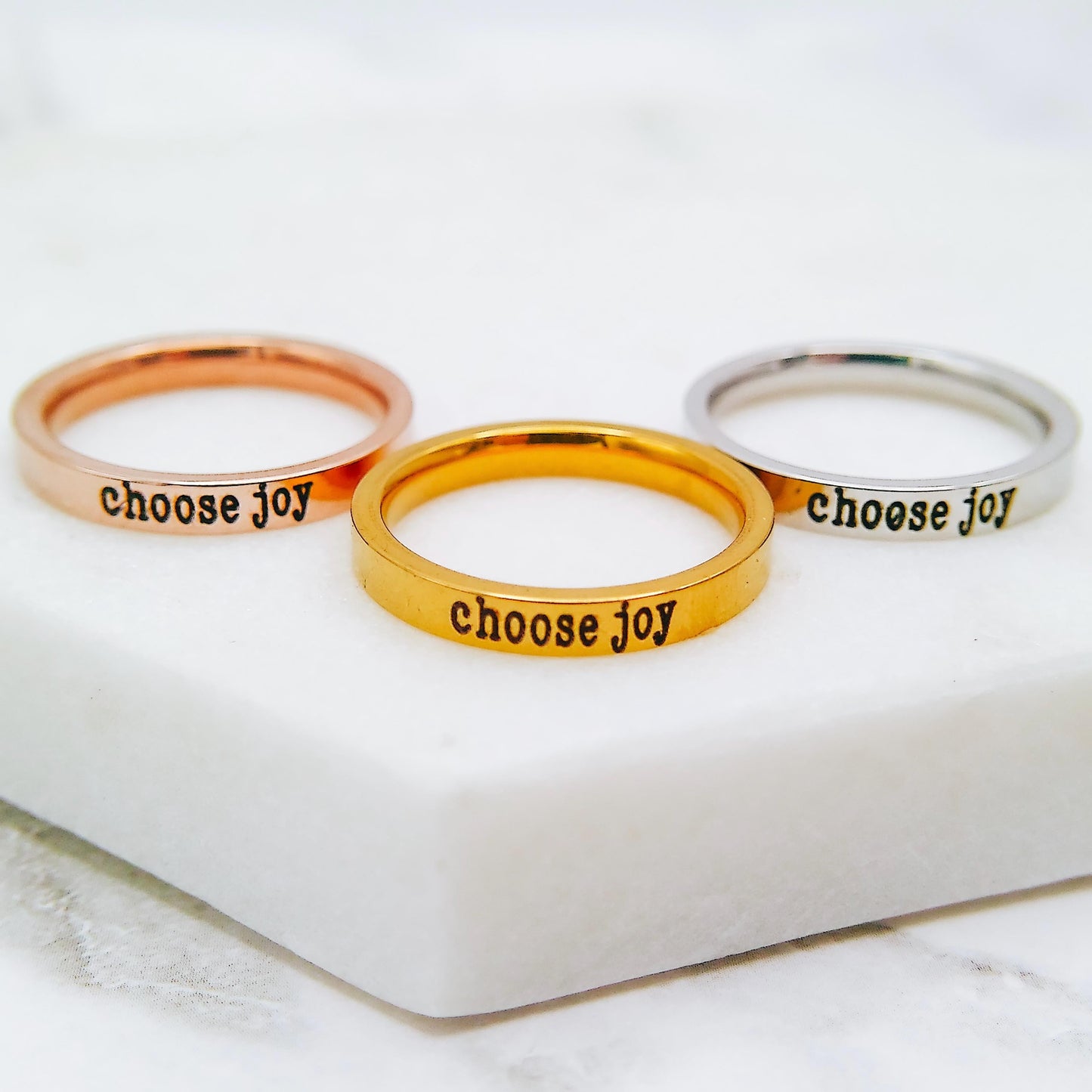 CHOOSE JOY RING - Avy + Tay