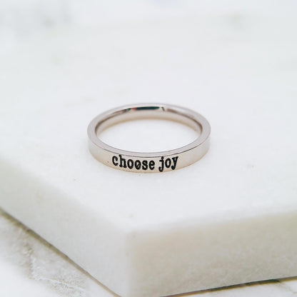 CHOOSE JOY RING - Avy + Tay