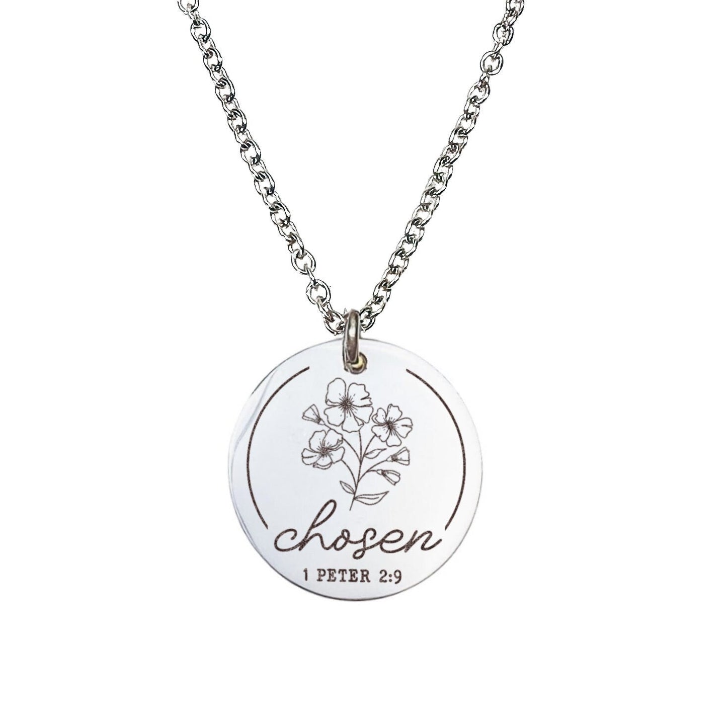 CHOSEN 1 PETER 2:9 NECKLACE - Avy + Tay