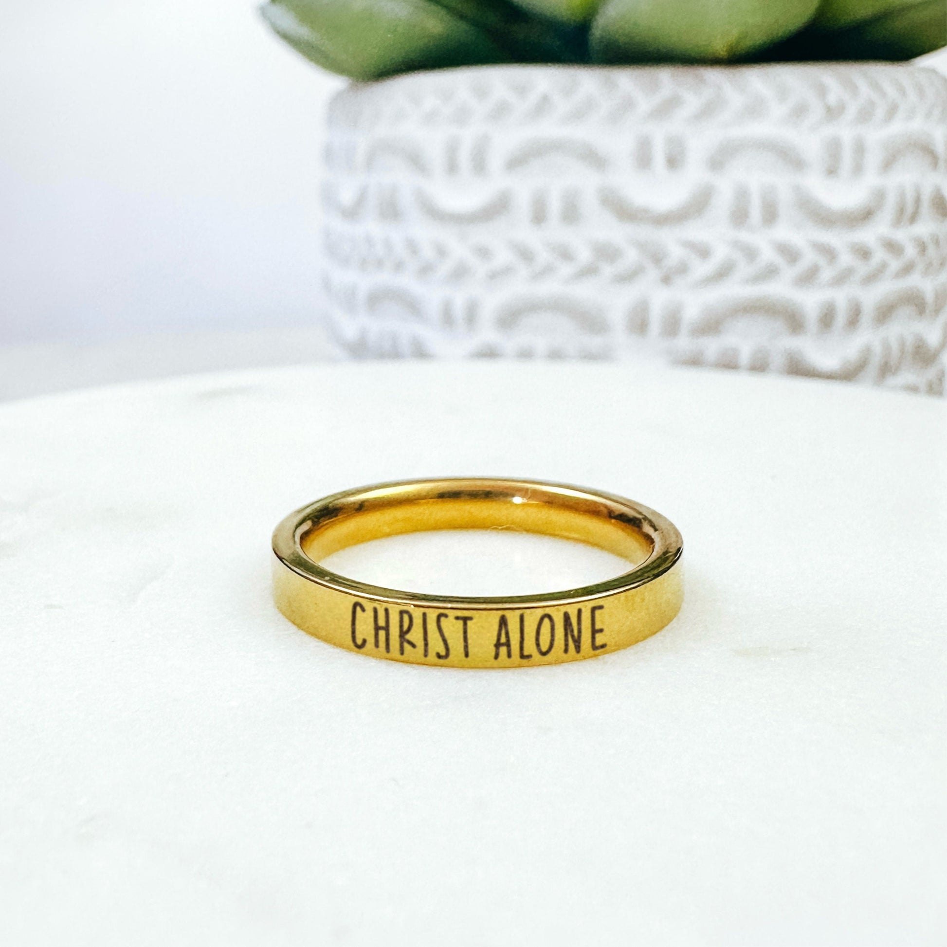 CHRIST ALONE RING - Avy + Tay