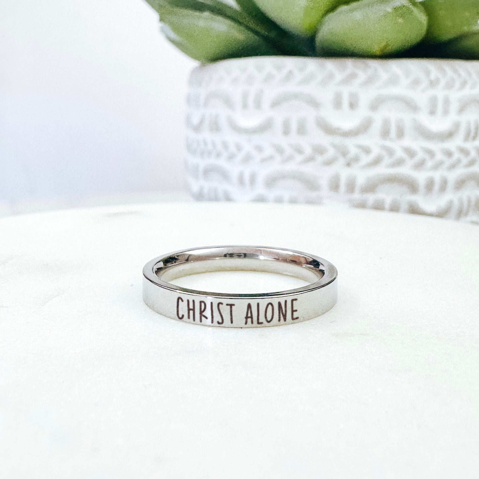 CHRIST ALONE RING - Avy + Tay