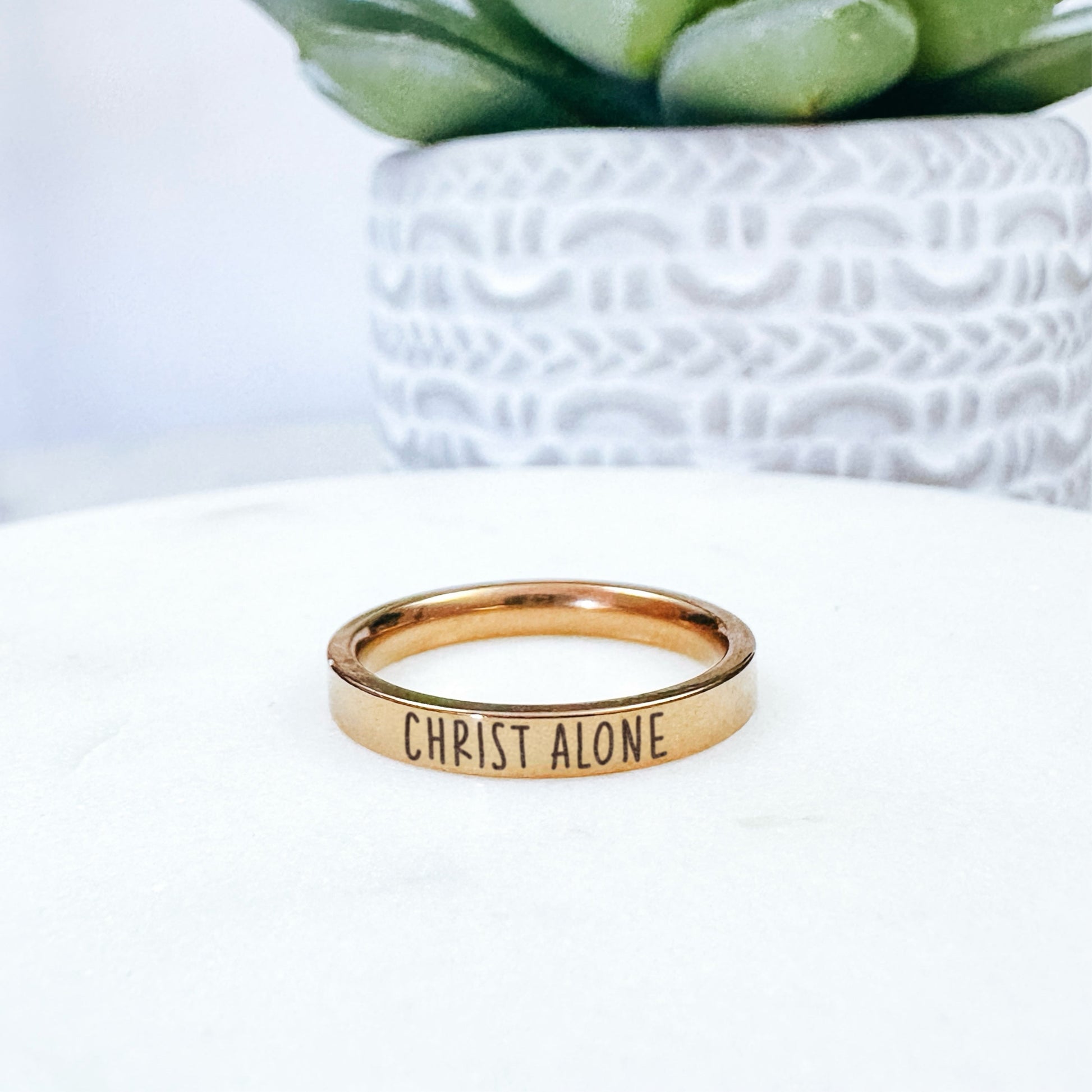 CHRIST ALONE RING - Avy + Tay