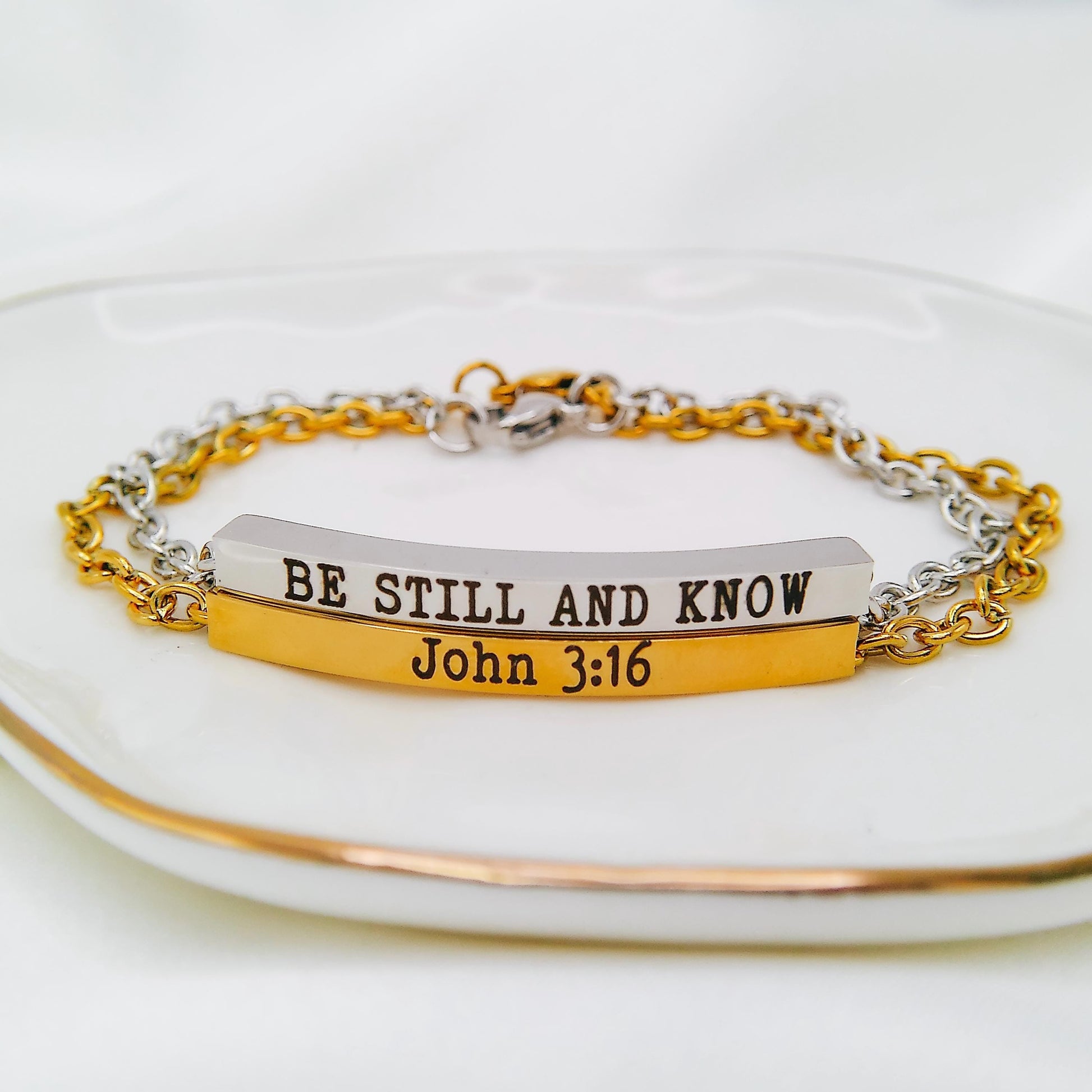 CUSTOM FAITH BAR BRACELET - Avy + Tay
