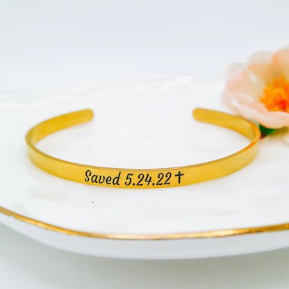 CUSTOM FAITH CUFF - Avy + Tay