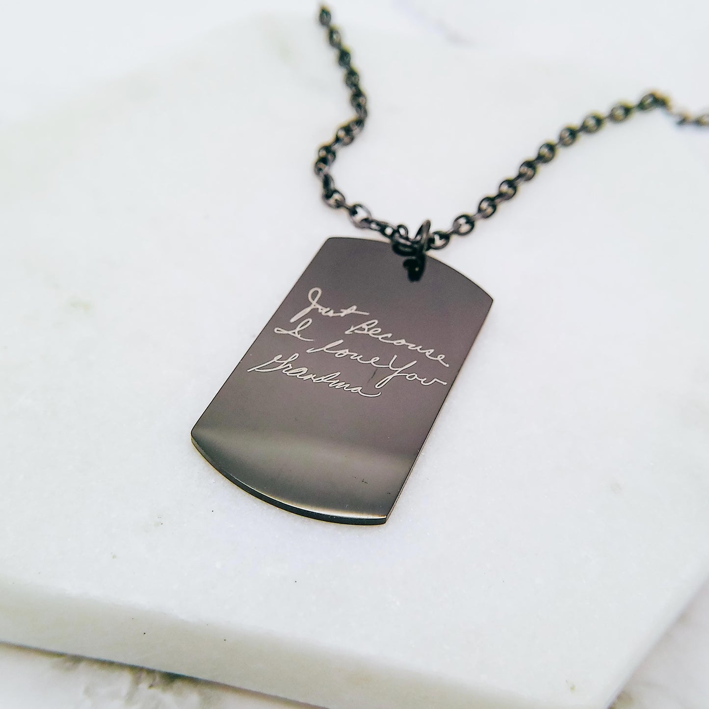 CUSTOM HANDWRITING MEN'S NECKLACE - Avy + Tay