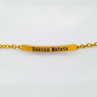 CUSTOM INSPIRATIONAL BAR BRACELET - Avy + Tay