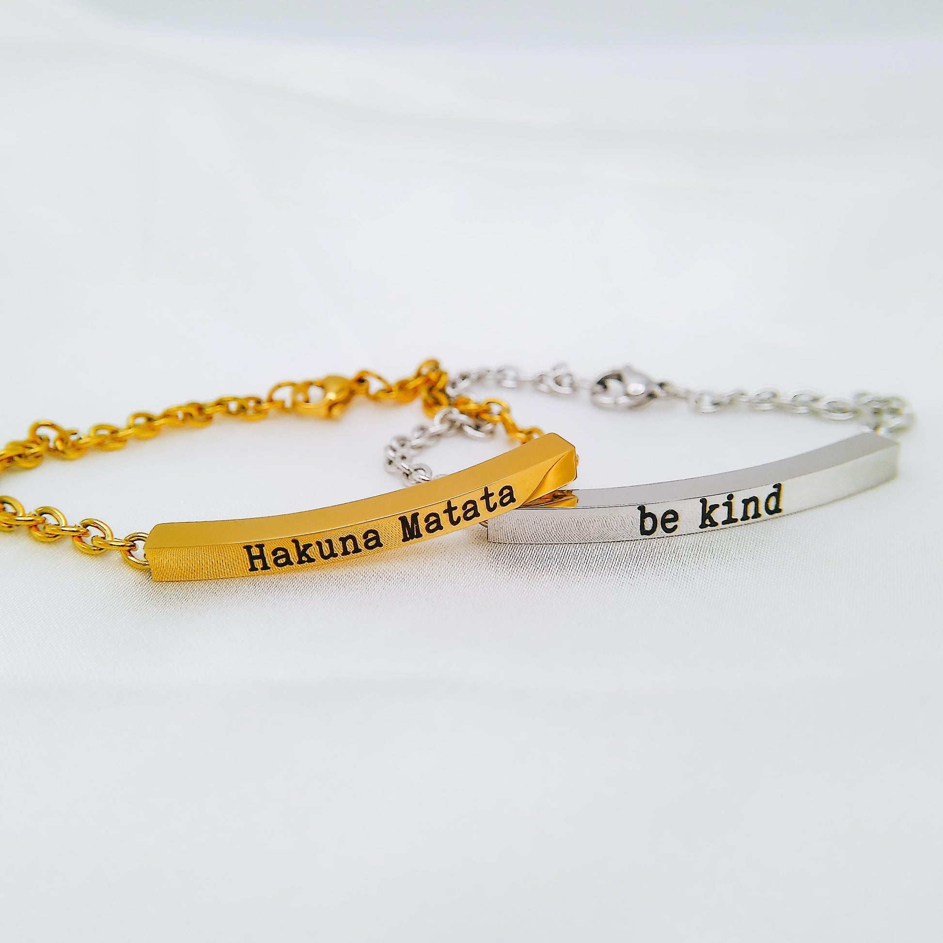 CUSTOM INSPIRATIONAL BAR BRACELET - Avy + Tay