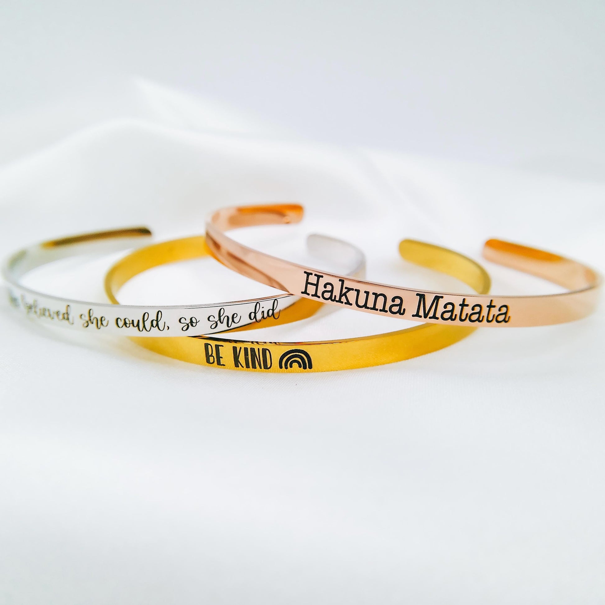 CUSTOM INSPIRATIONAL CUFF - Avy + Tay