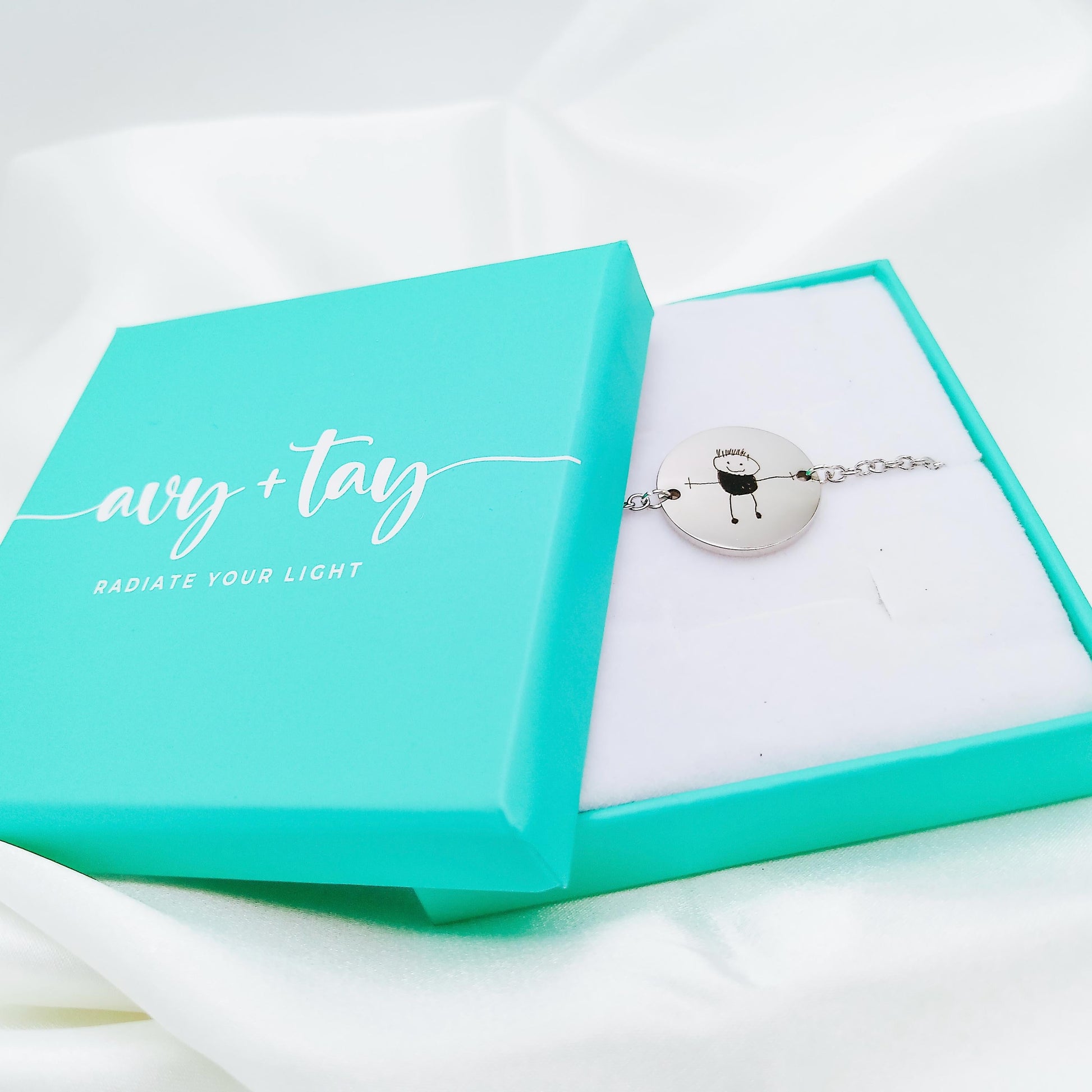 CUSTOM KID'S DRAWING BRACELET - Avy + Tay