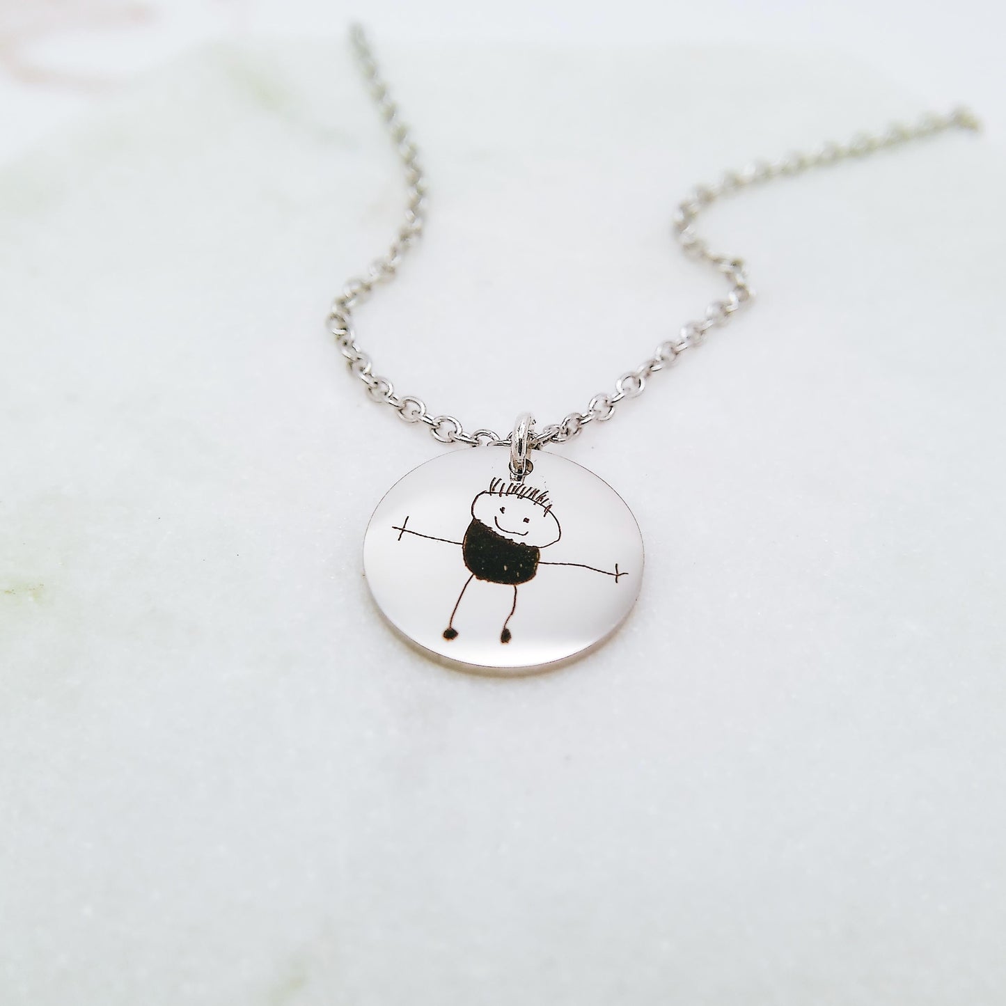 CUSTOM KID'S DRAWING NECKLACE - Avy + Tay