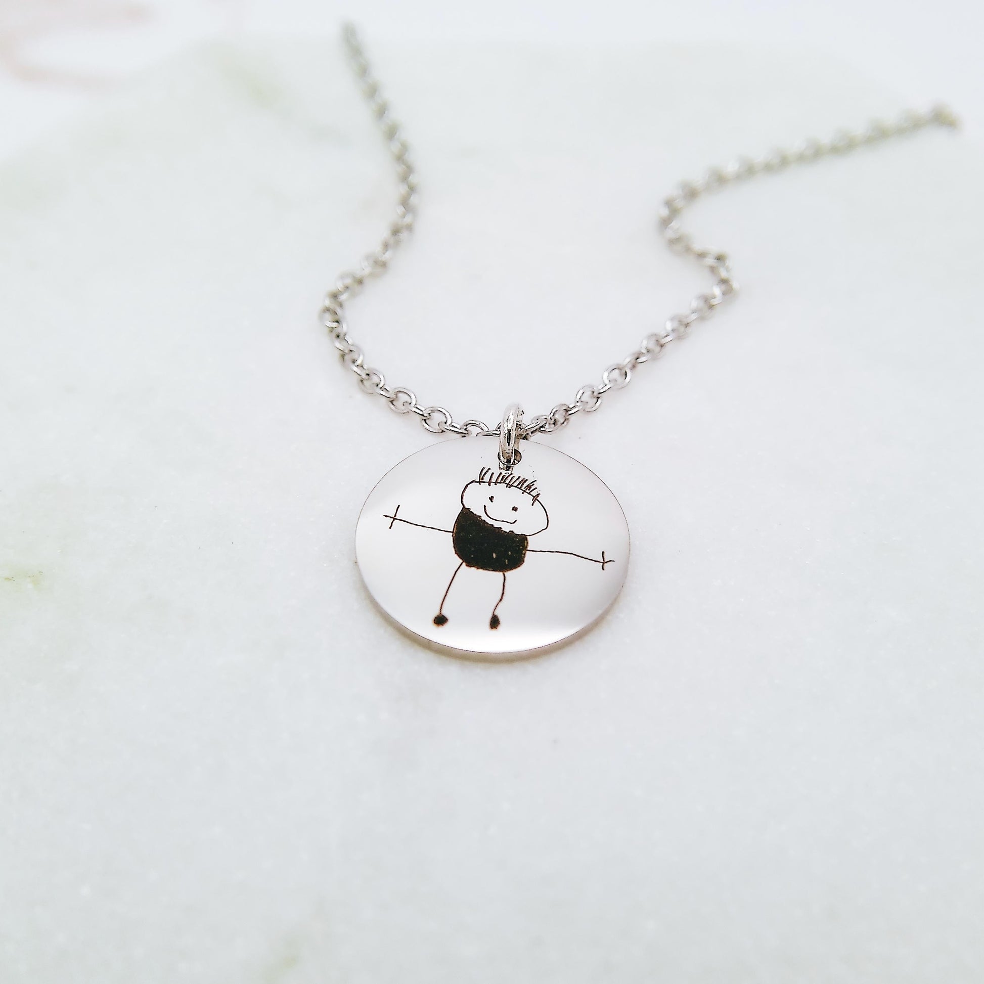 CUSTOM KID'S DRAWING NECKLACE - Avy + Tay