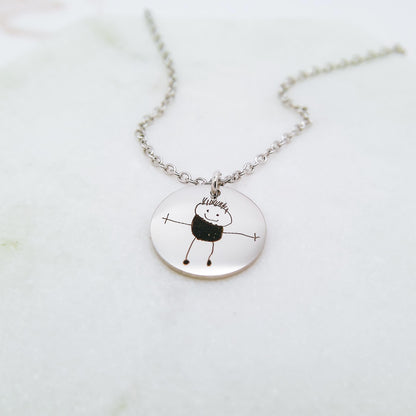 CUSTOM KID'S DRAWING NECKLACE - Avy + Tay