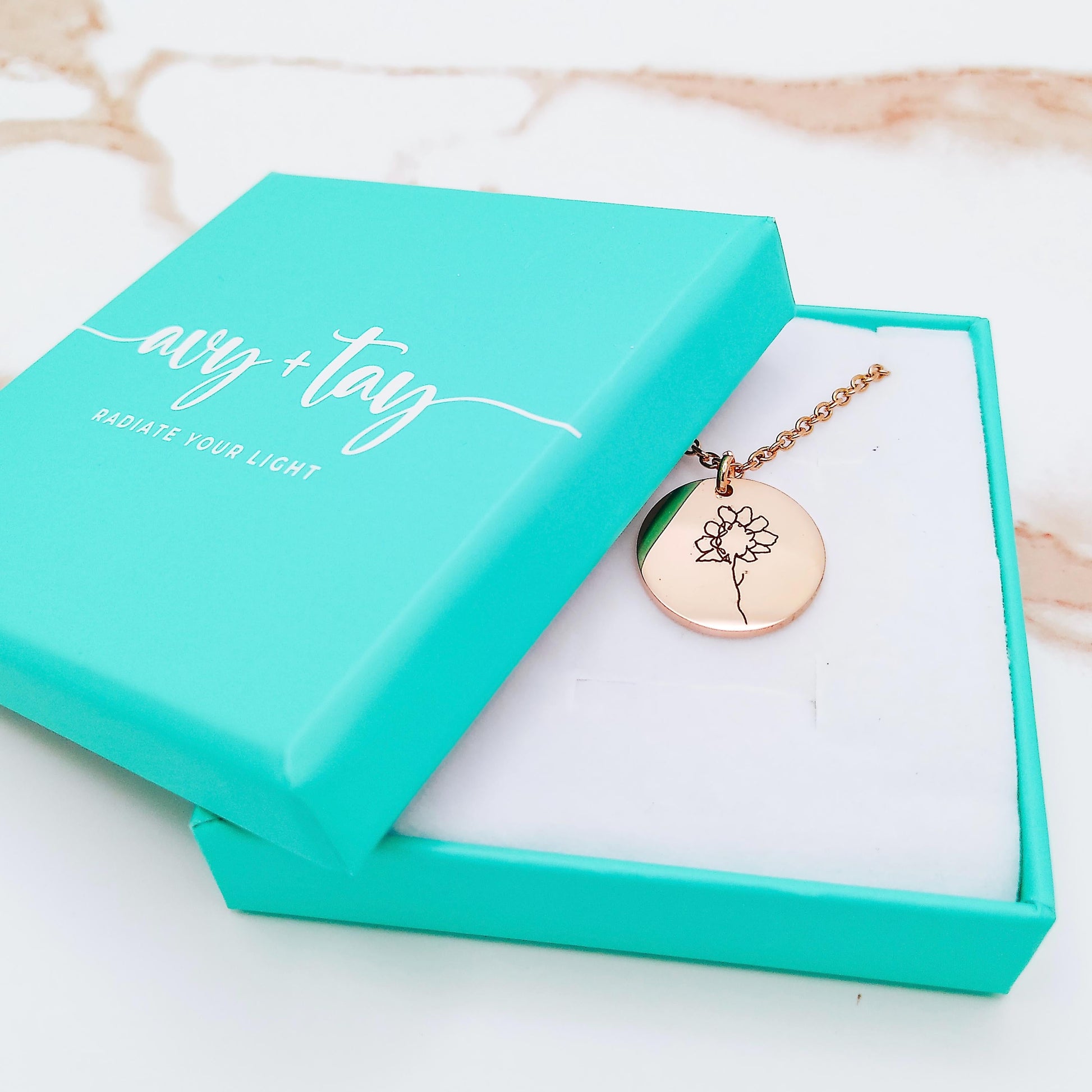CUSTOM KID'S DRAWING NECKLACE - Avy + Tay