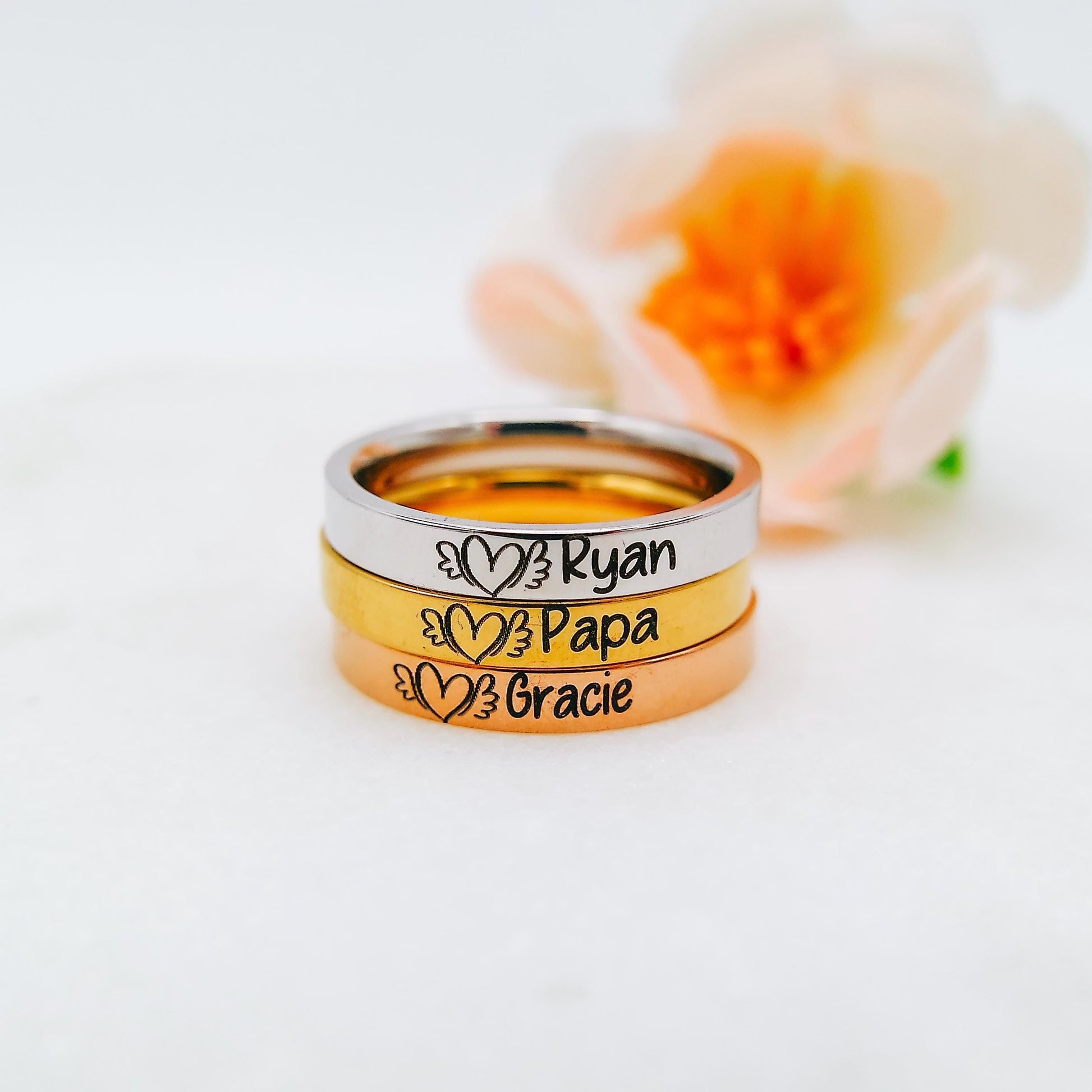 CUSTOM MEMORIAL RING - Avy + Tay