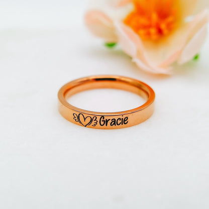 CUSTOM MEMORIAL RING - Avy + Tay