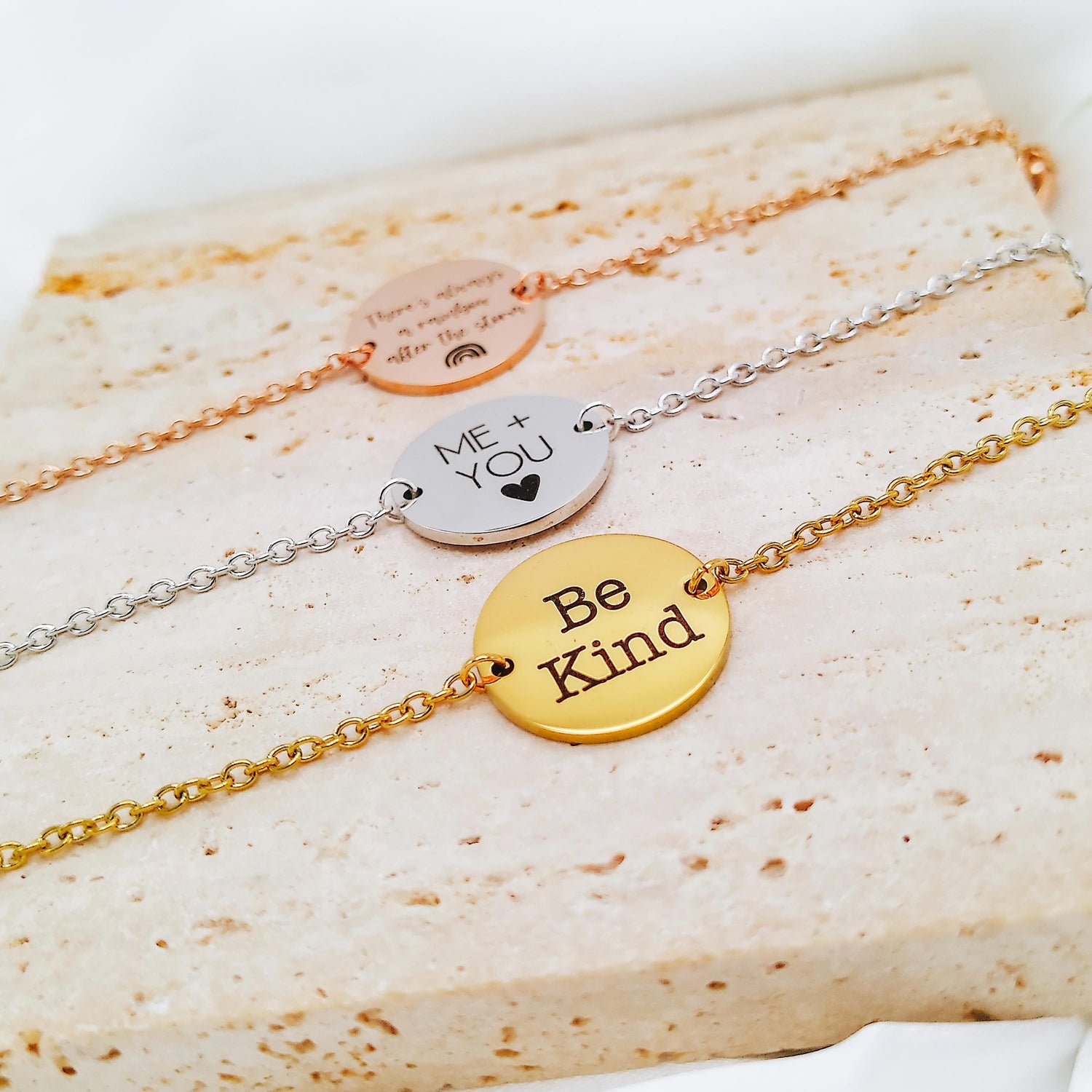 CUSTOM MESSAGE BRACELET - Avy + Tay