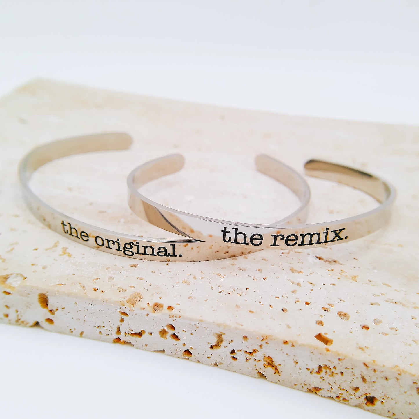 CUSTOM MOMMY + ME CUFF SET - Avy + Tay