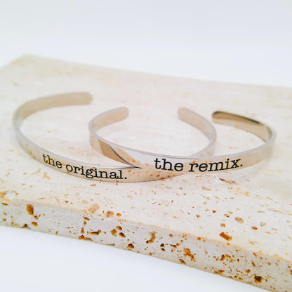 CUSTOM MOMMY + ME CUFF SET - Avy + Tay