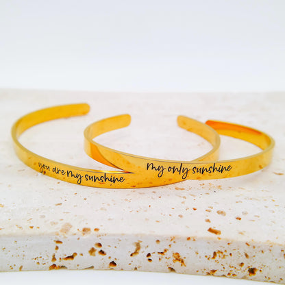 CUSTOM MOMMY + ME CUFF SET - Avy + Tay