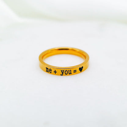 CUSTOM NAME RING - Avy + Tay