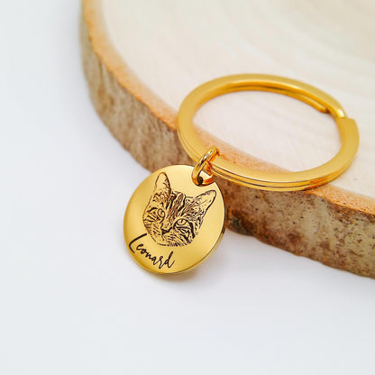 CUSTOM PET KEYCHAIN - Avy + Tay