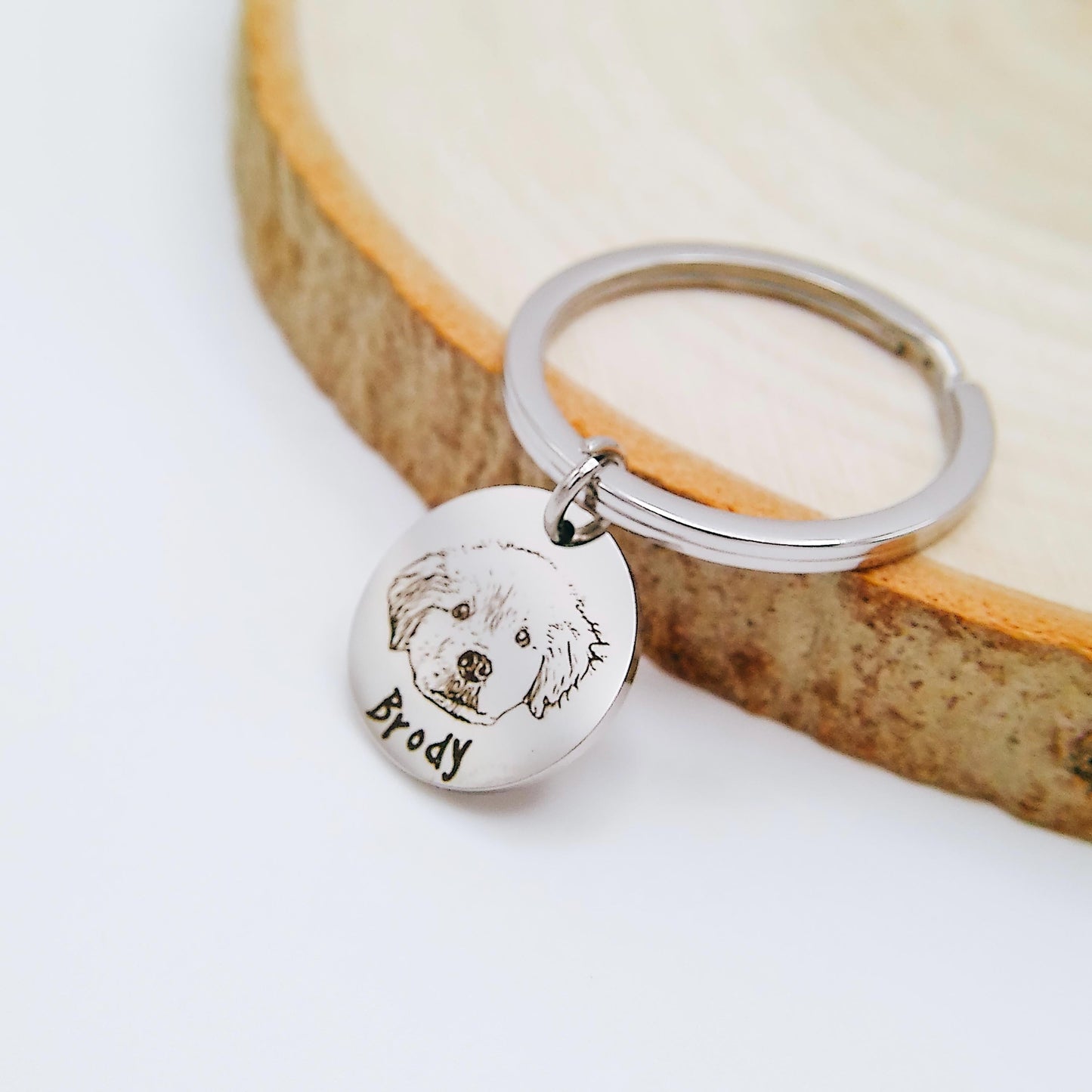 CUSTOM PET KEYCHAIN - Avy + Tay