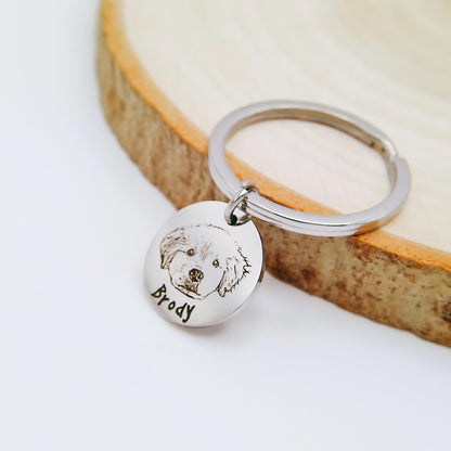 CUSTOM PET KEYCHAIN - Avy + Tay