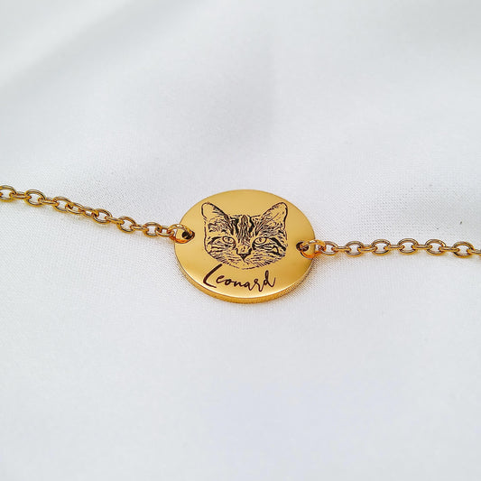 CUSTOM PET PHOTO BRACELET - Avy + Tay