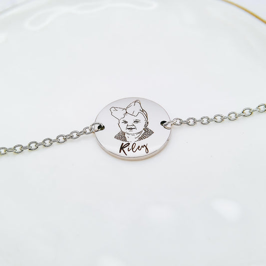 CUSTOM PORTRAIT BRACELET - Avy + Tay