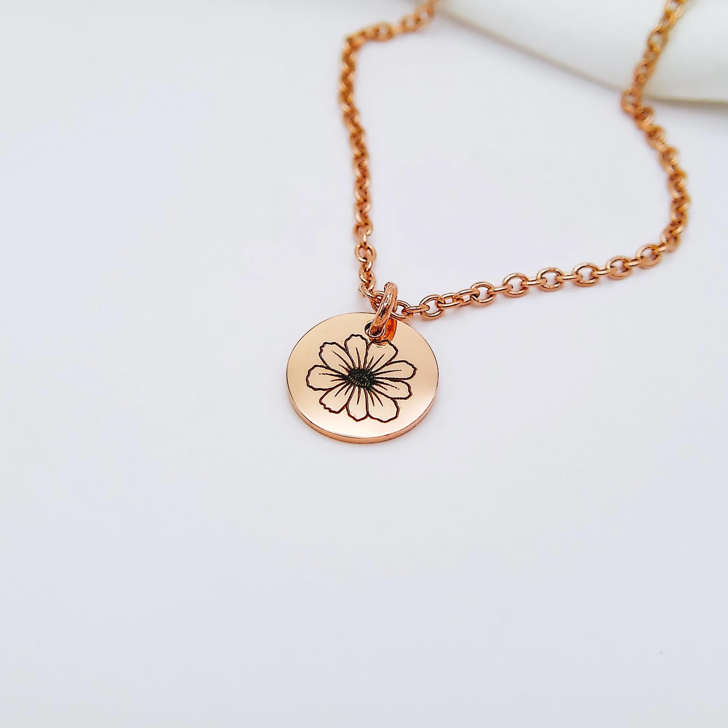 DAINTY BIRTH FLOWER NECKLACE - Avy + Tay