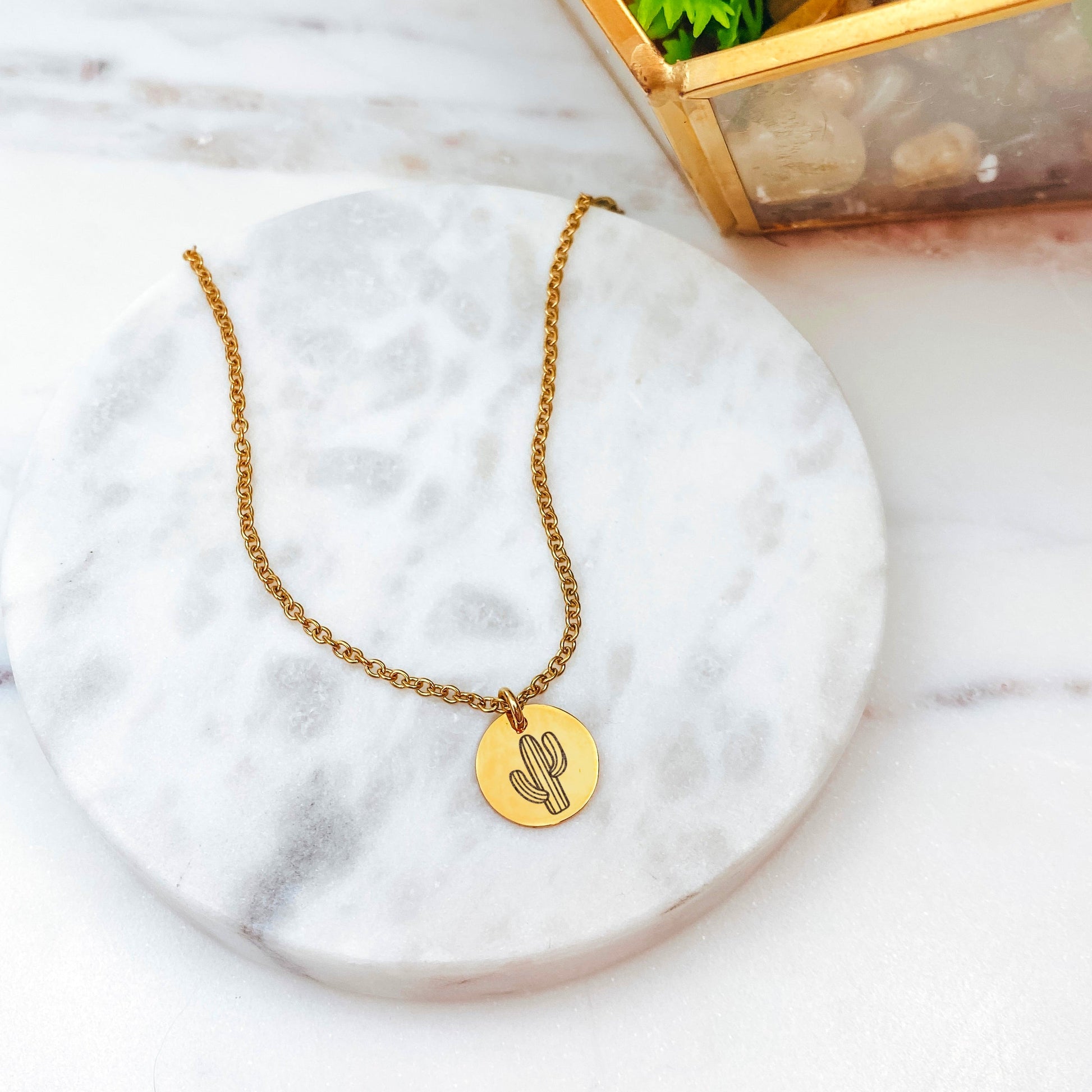 DAINTY CACTUS NECKLACE - Avy + Tay