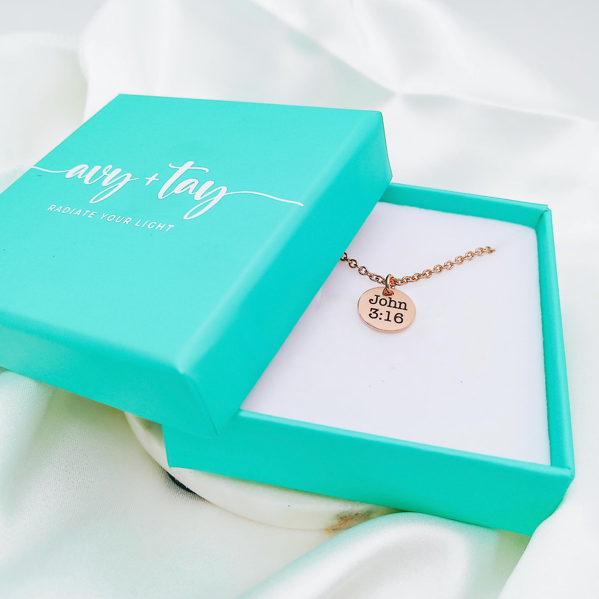 DAINTY CUSTOM FAITH NECKLACE - Avy + Tay