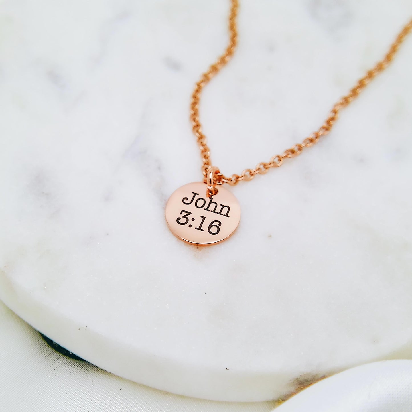 DAINTY CUSTOM FAITH NECKLACE - Avy + Tay