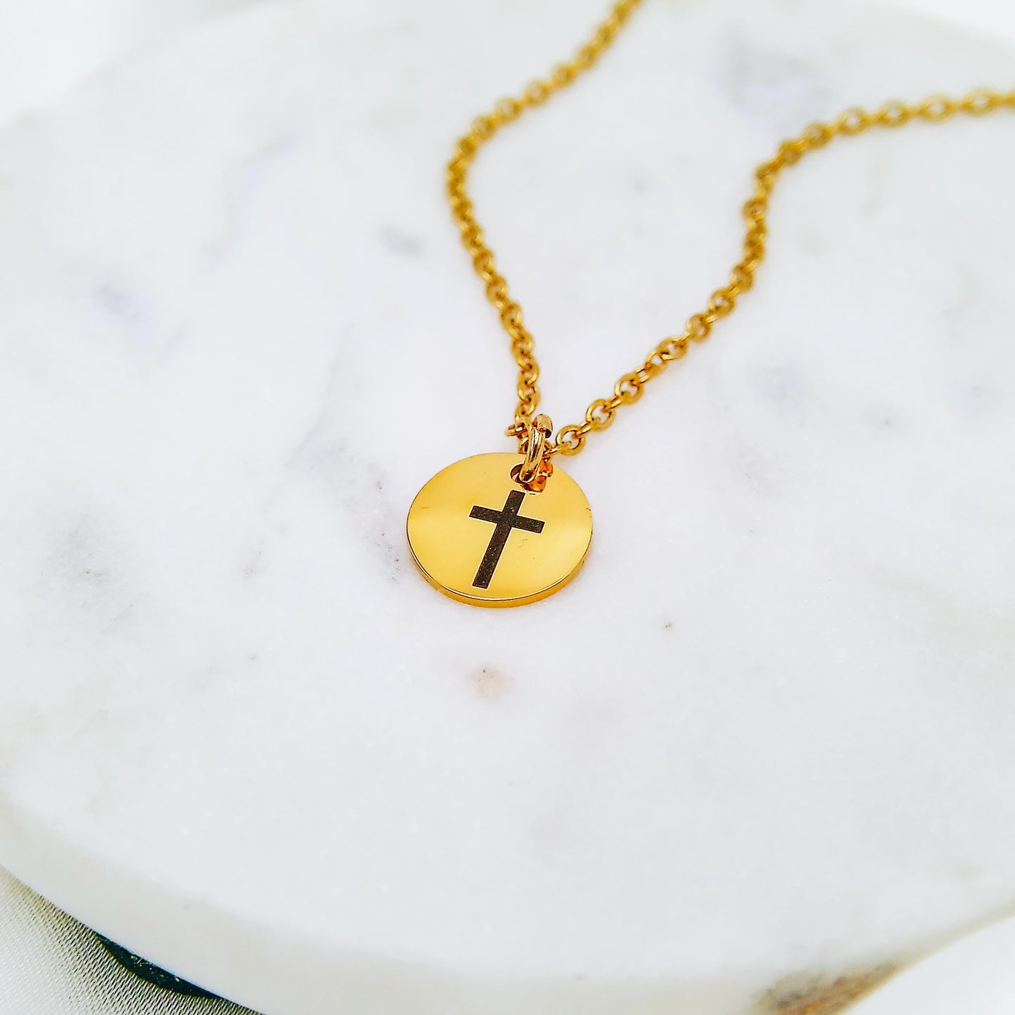 DAINTY CUSTOM FAITH NECKLACE - Avy + Tay