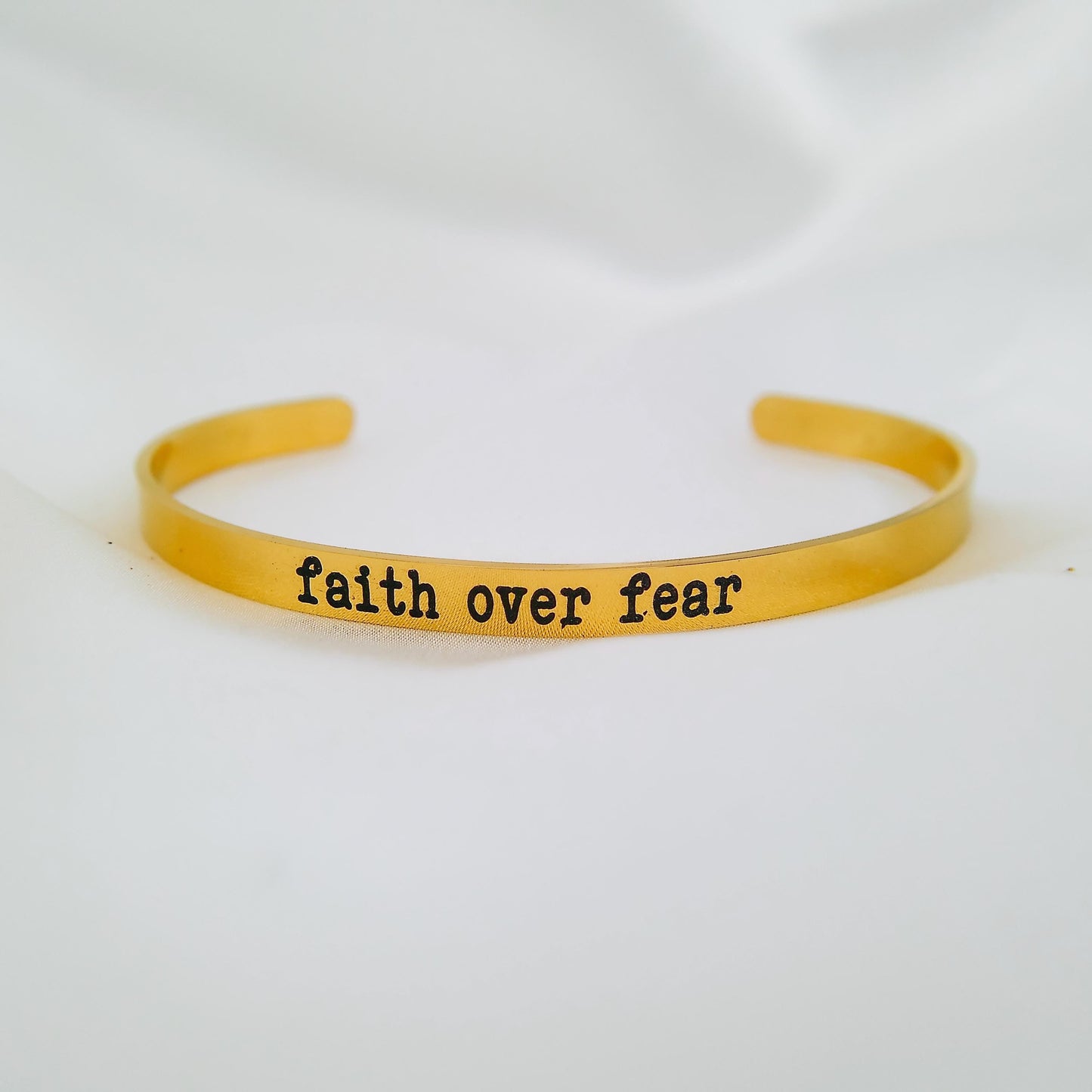 FAITH OVER FEAR CUFF - Avy + Tay