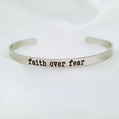 FAITH OVER FEAR CUFF - Avy + Tay