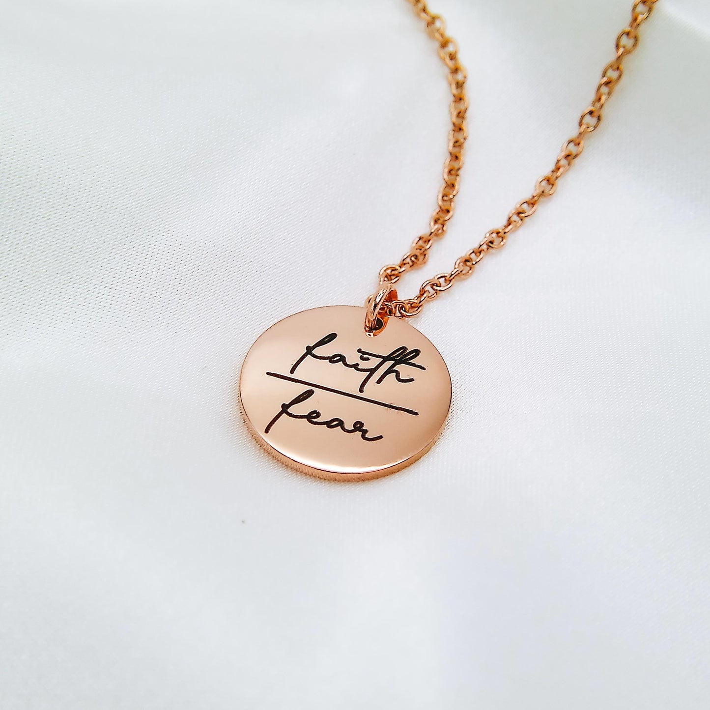 FAITH OVER FEAR NECKLACE - Avy + Tay