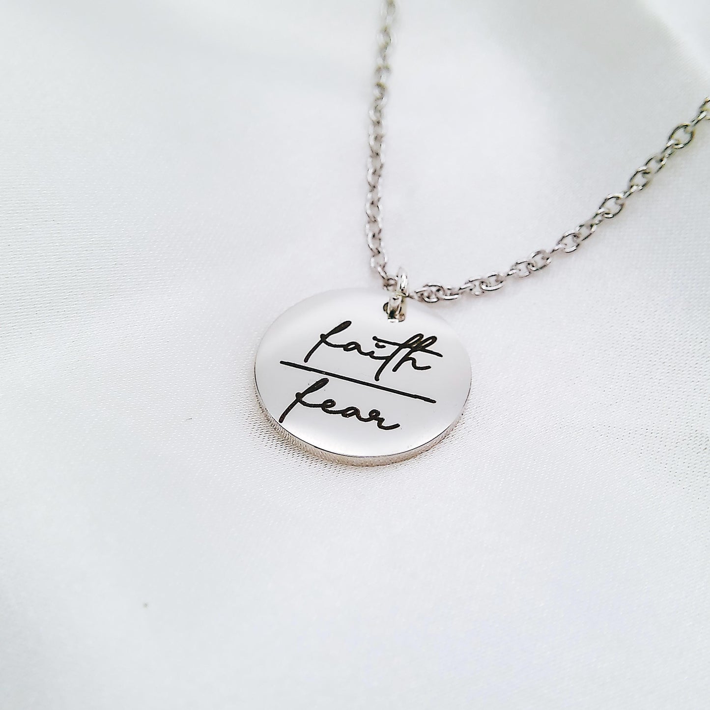 FAITH OVER FEAR NECKLACE - Avy + Tay