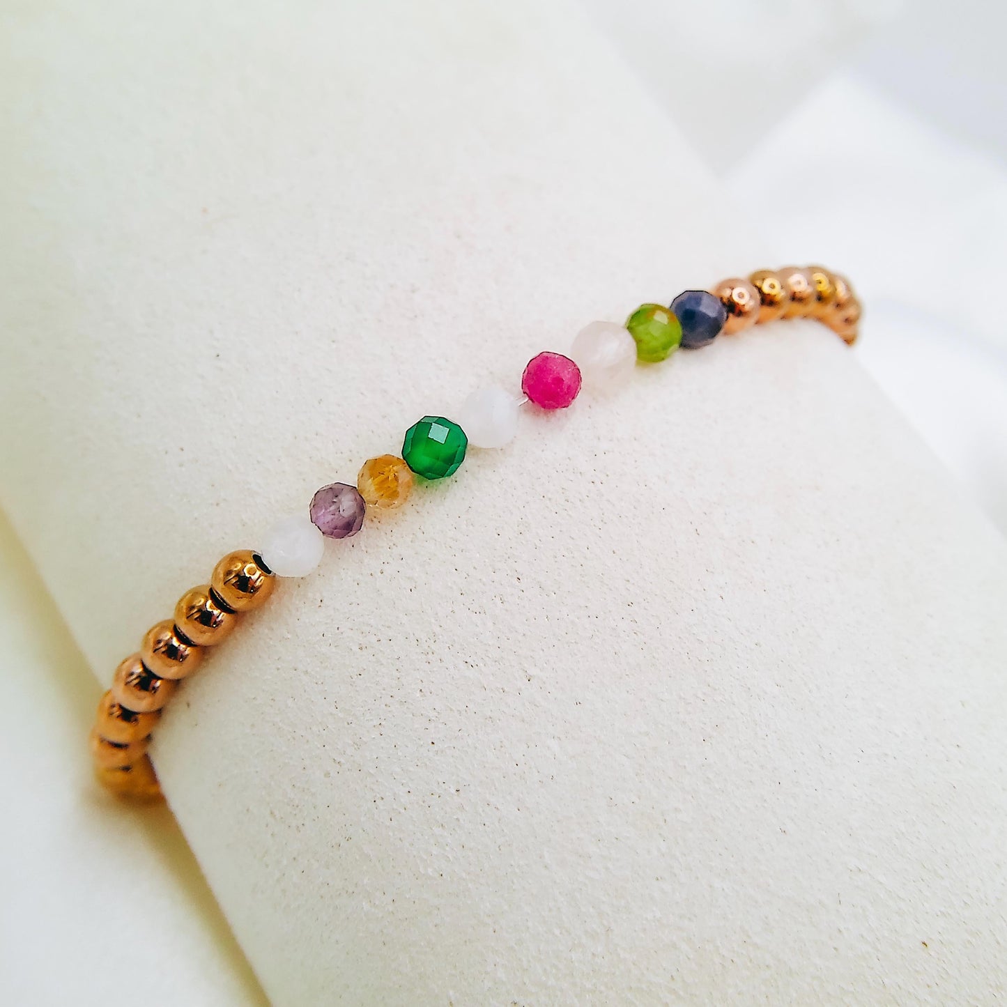 FAMILY BIRTHSTONE BEADED BRACELET - Avy + Tay