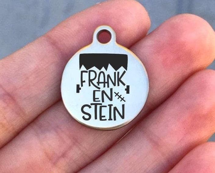 Frankenstein Charms Custom Engraved Charms Personalized Stainless Steel Charms BULK Options ZF1119 - Avy + Tay