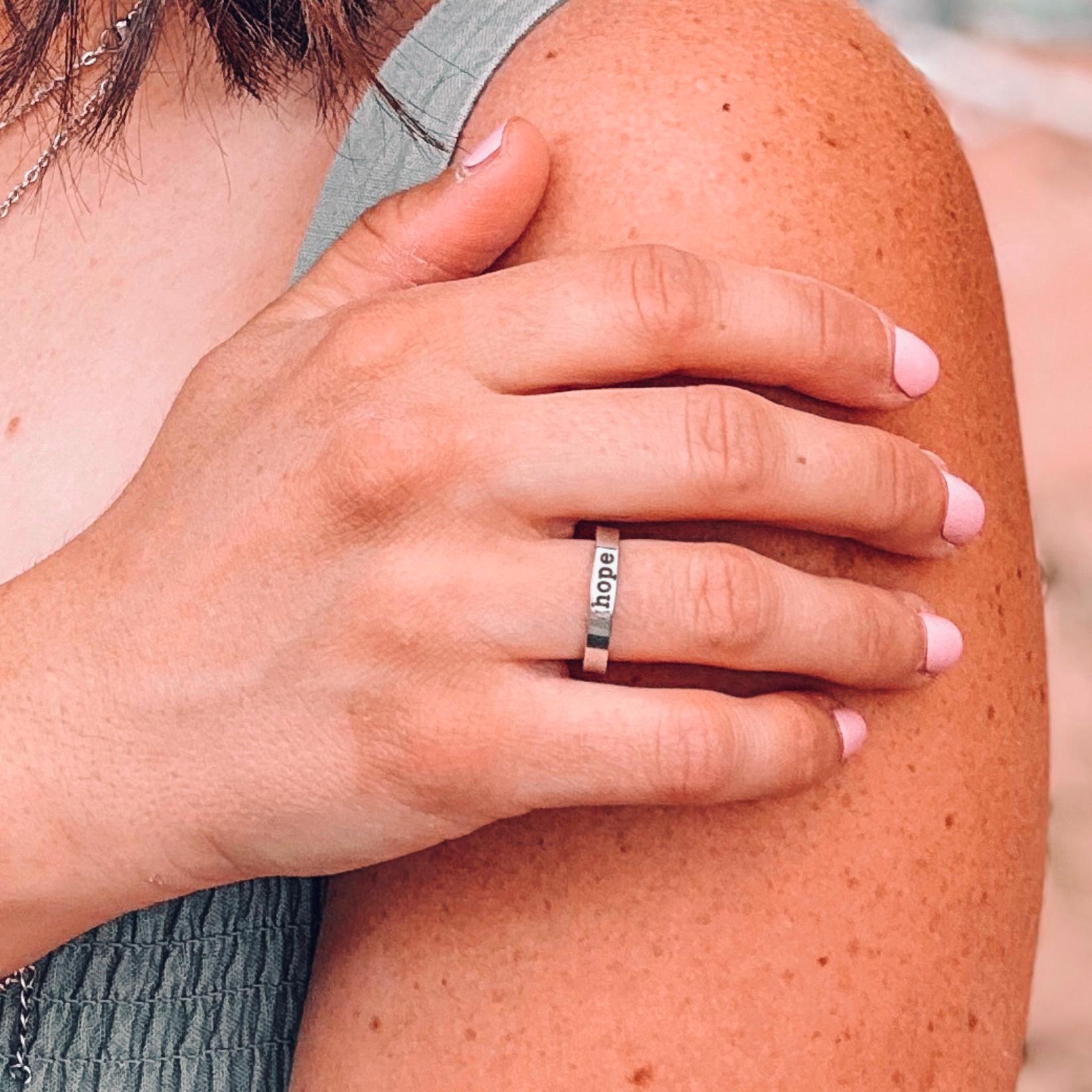 Long Distance Ring State Engraved Ring 14k Gold Ring Personalized Ring Dainty Gold Ring Custom Ring Personalized Jewelry Long Distance Gift