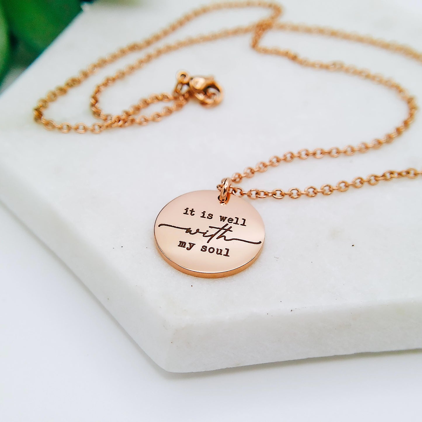 IT IS WELL WITH MY SOUL NECKLACE - Avy + Tay