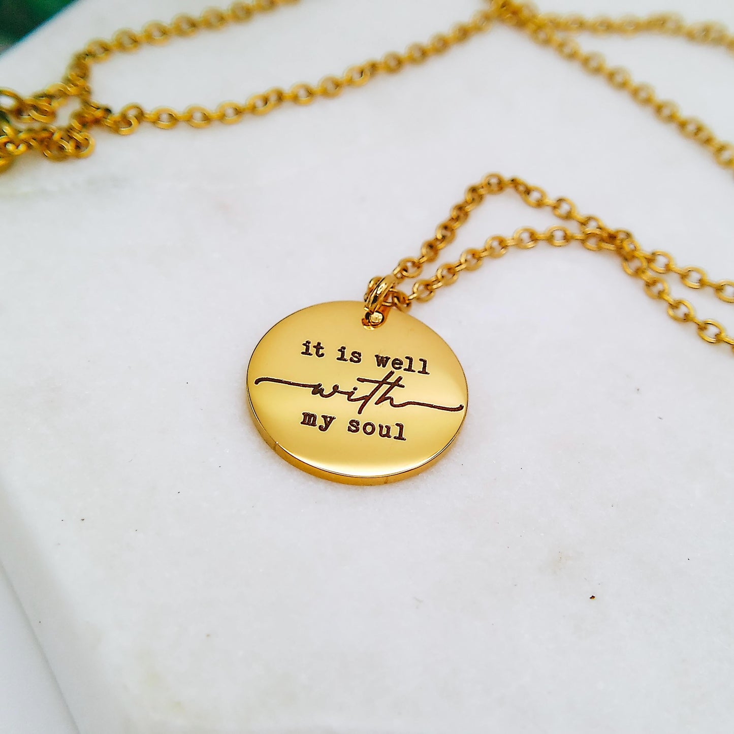IT IS WELL WITH MY SOUL NECKLACE - Avy + Tay