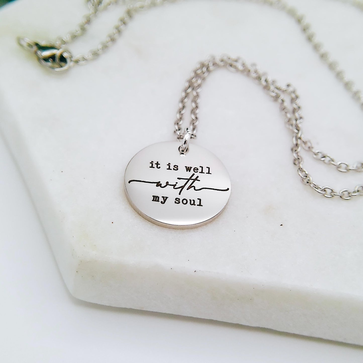 IT IS WELL WITH MY SOUL NECKLACE - Avy + Tay